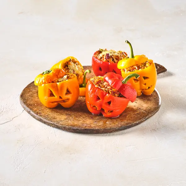 Poivrons farçis d'Halloween