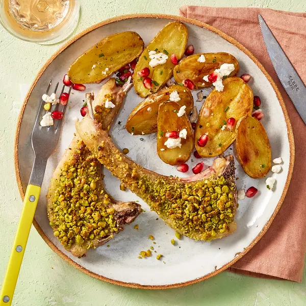 Côtes d'agneau aux pistaches