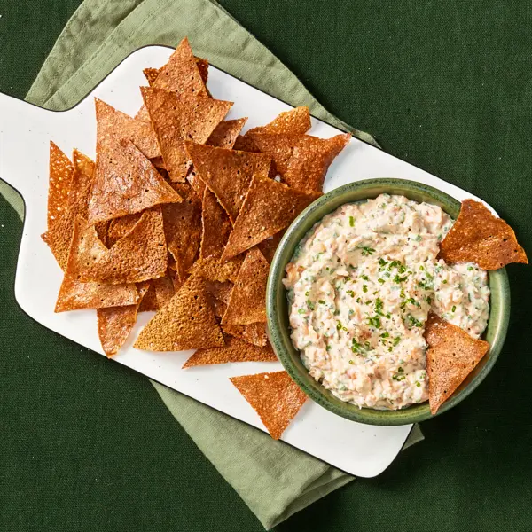 Chips de sarrasin & rillettes aux 2 saumons