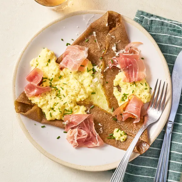 Galette aux œufs brouillés