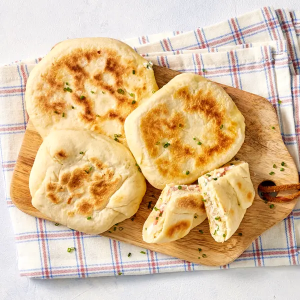 Naan jambon cream cheese
