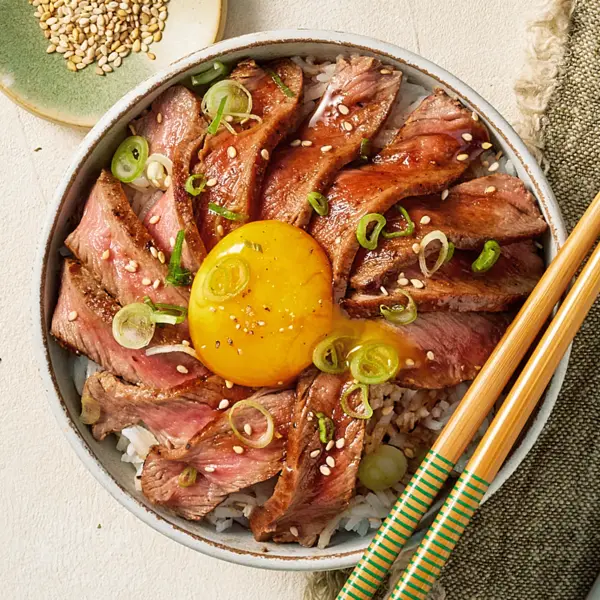 Donburi de steak