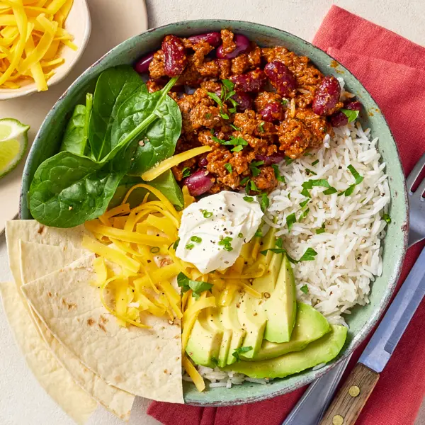 Bowl façon chili con carne