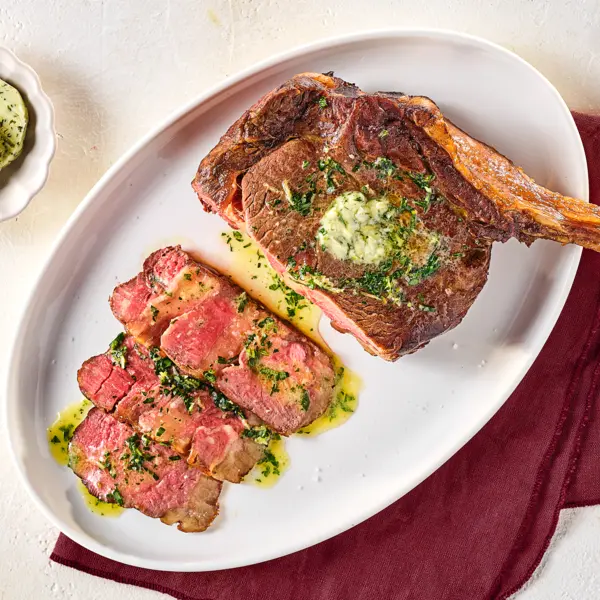 Côte de boeuf au beurre d'estragon