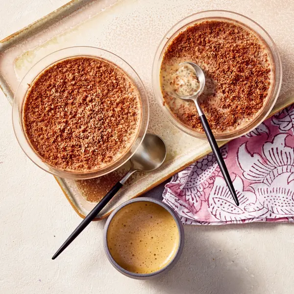 Pudding de chia façon tiramisu