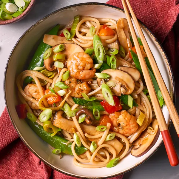 Nouilles de riz aux crevettes