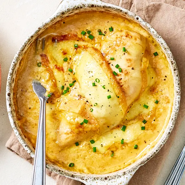 Poulet au maroilles et tagliatelles