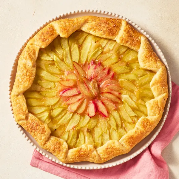 Tarte fine rhubarbe