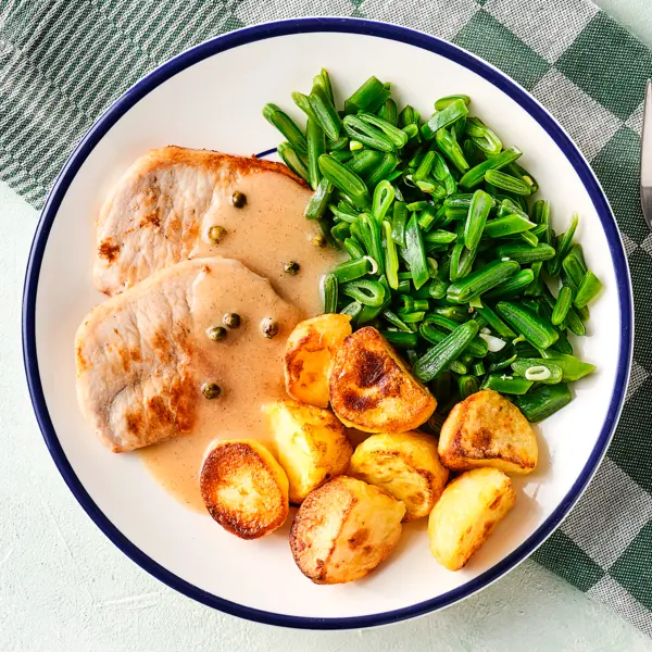 Médaillons de porc à la sauce au poivre