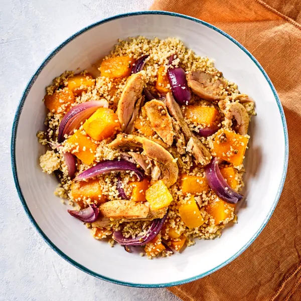 Couscous à la courge et au poulet