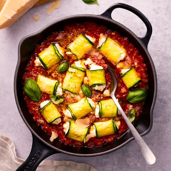 Involtini de courgettes à la ricotta