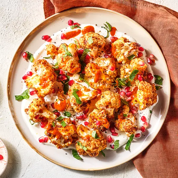 Chou fleur rôti au yaourt & harissa