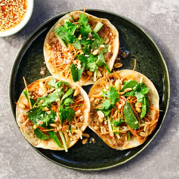 Smashed tacos à la vietnamienne