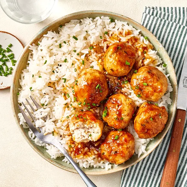 Boulettes de poulet Teriyaki