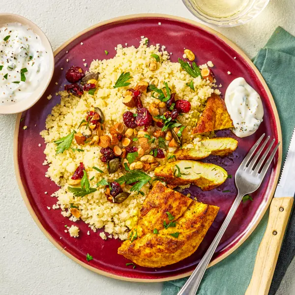 Poulet ras-el-hanout & couscous