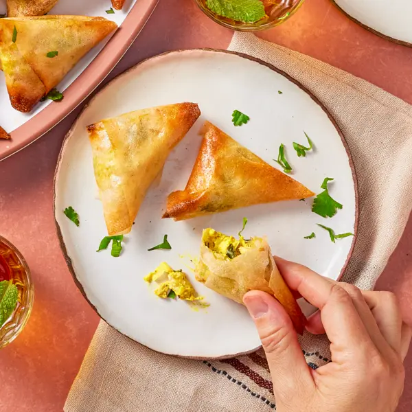 Samossas poulet curry