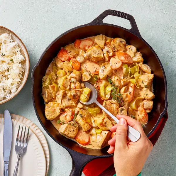 Blanquette de poulet express