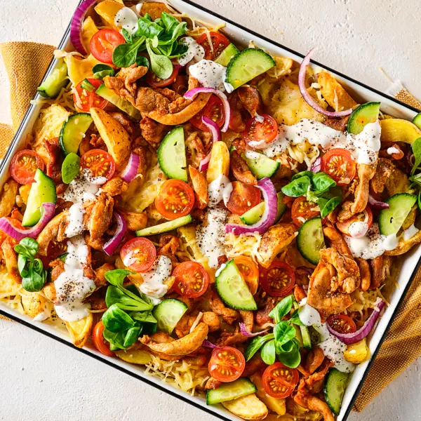 Salade de poulet sauce à l'ail