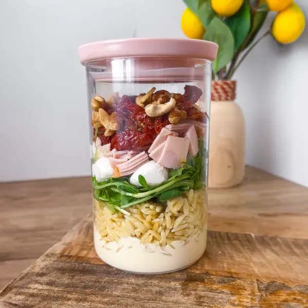 Salad jar orzo & jambon