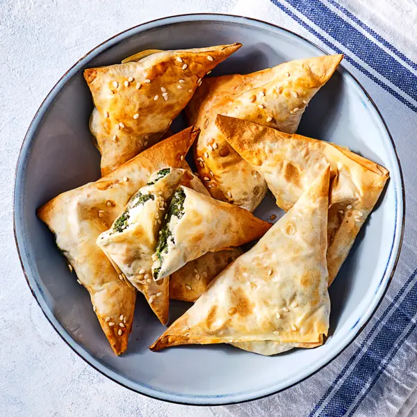 Bouchées de feta à l'épinard