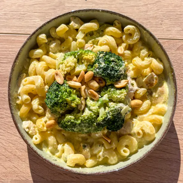 Pâtes crémeuses Boursin, brocolis et poulet