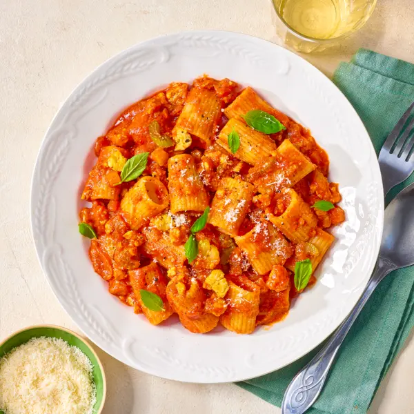 Rigatoni à bolognaise de poulet
