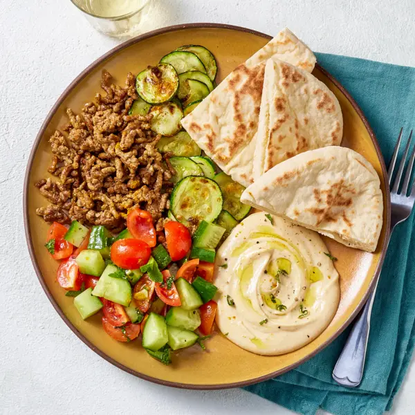 Bœuf haché et courgettes façon assiette libanaise