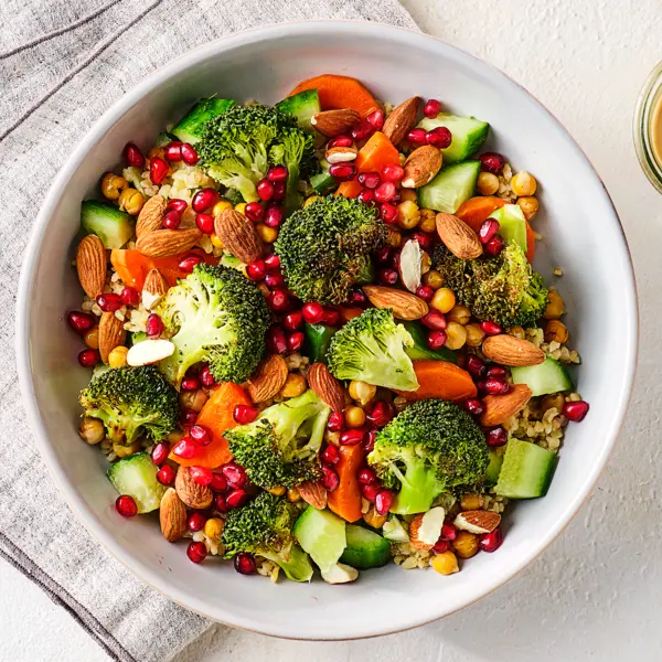 Salade de boulgour & purée de sésame