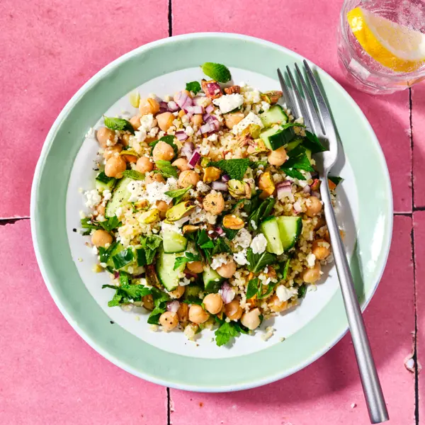 Salade de boulgour aux pois chiches à la feta