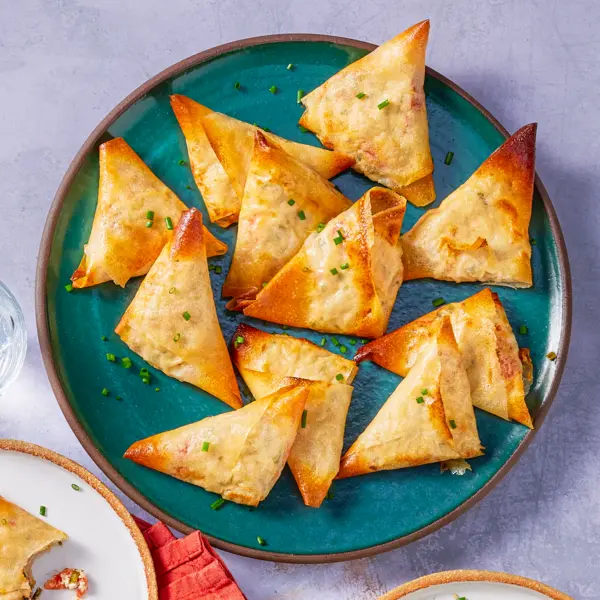 Samossas thon, fromage frais & poivron