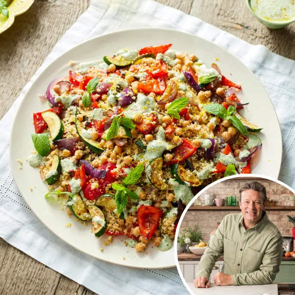 Couscous coloré aux légumes & pois chiches