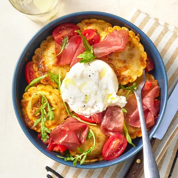 Ravioli bresaola & burrata