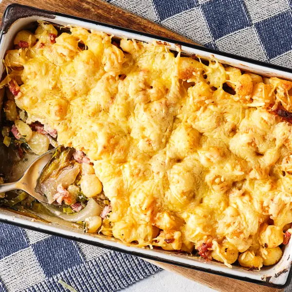 Gratin d'endives aux lardons