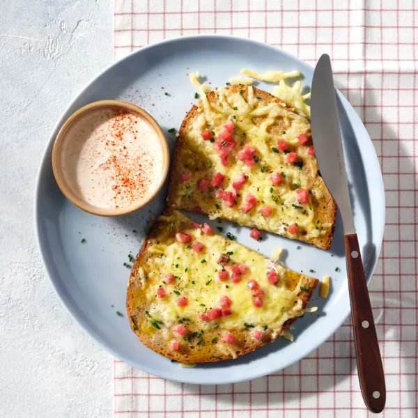 Pain perdu façon tarte flambée