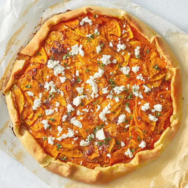 Tarte à la courge butternut et feta