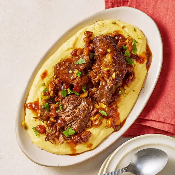 Boeuf braisé aux pistaches