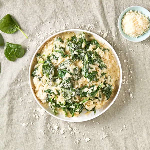 Risotto crémeux aux épinards