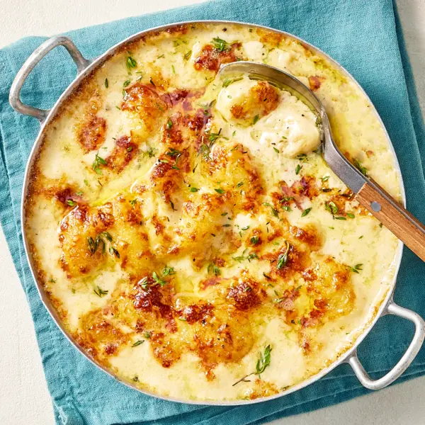 Gratin de gnocchis aux 3 fromages