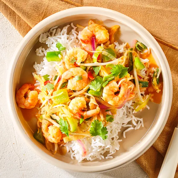 Sauté de crevettes aigre-doux
