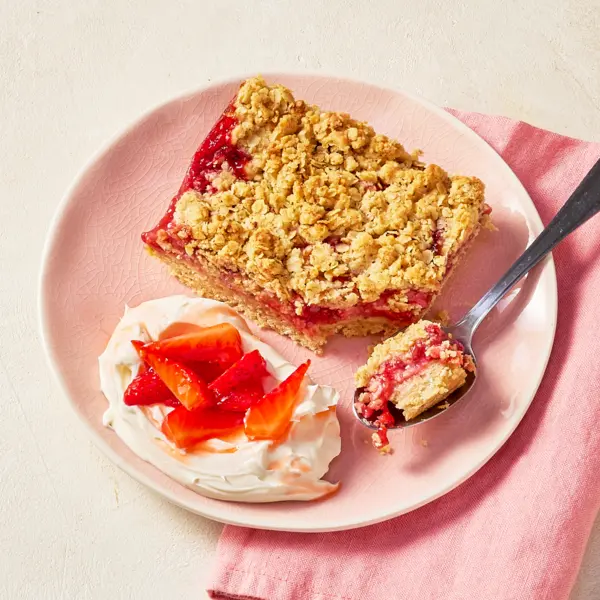 Double crumble aux fraises