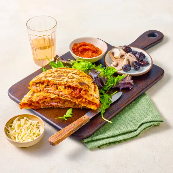 Toasty pita façon reine jambon-mozza