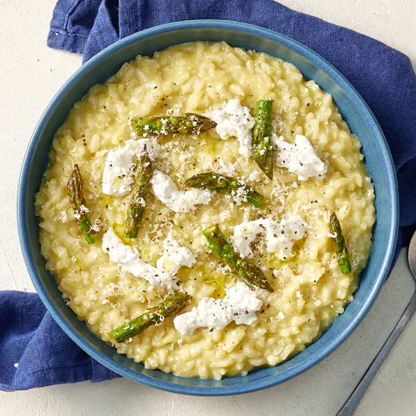 Risotto asperges & burrata