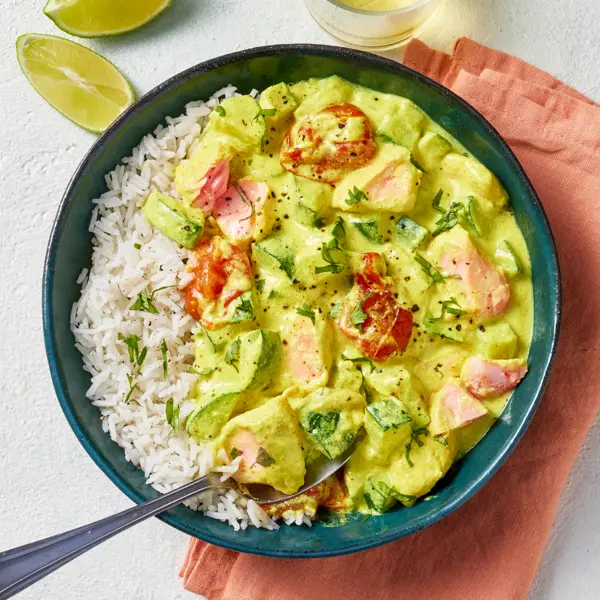 Curry de saumon & légumes du soleil