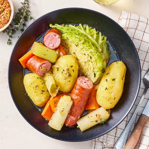 Saucisse façon potée au chou