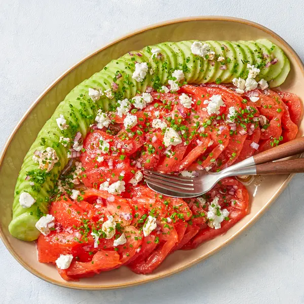 Tomates, concombre et feta