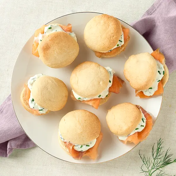 Mini scones au saumon fumé