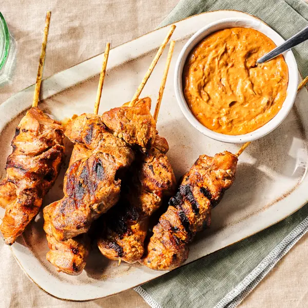 Brochettes de poulet Satay