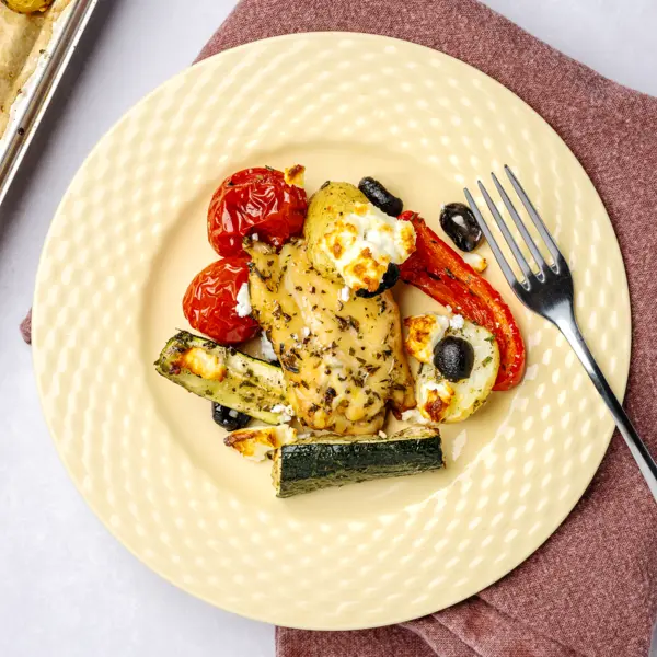 Poulet à la féta au four