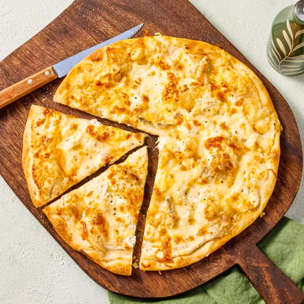 Pizza blanche 4 fromages