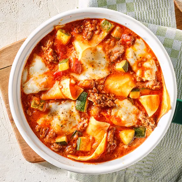 Lasagnes de courgettes à la poêle